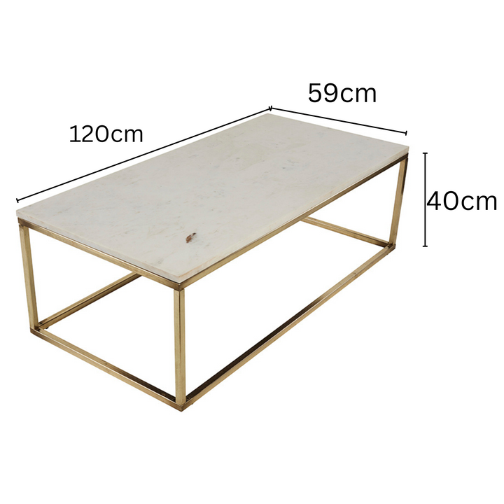 Jal Golden Leg Console Table with Marble Top – Buy Online in Australia