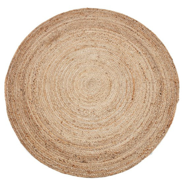 Phoenix Natural Round Jute Rug - Jute Rug Fab Habitat