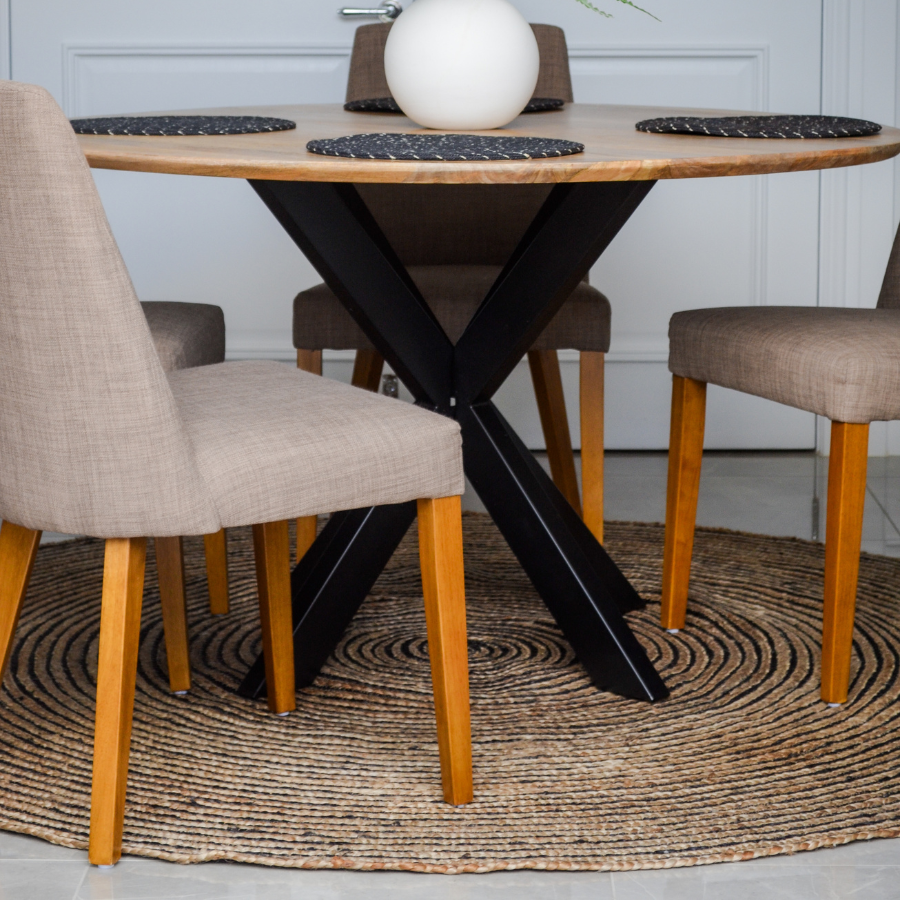 Orchid Eco-friendly Round Jute Area Rug - Jute Rug Fab Habitat