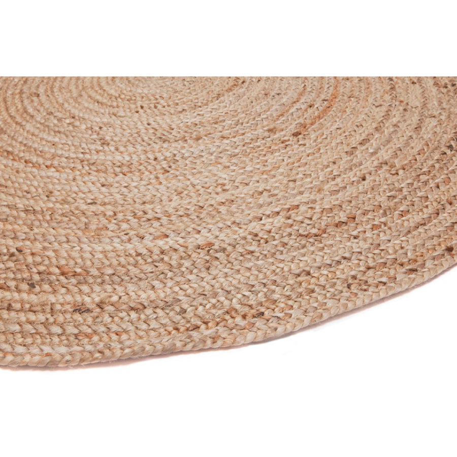 Phoenix Natural Round Jute Area Rug - Jute Rug Fab Habitat