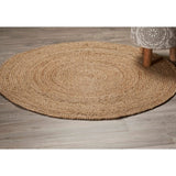 Phoenix Natural Round Jute Area Rug - Jute Rug Fab Habitat