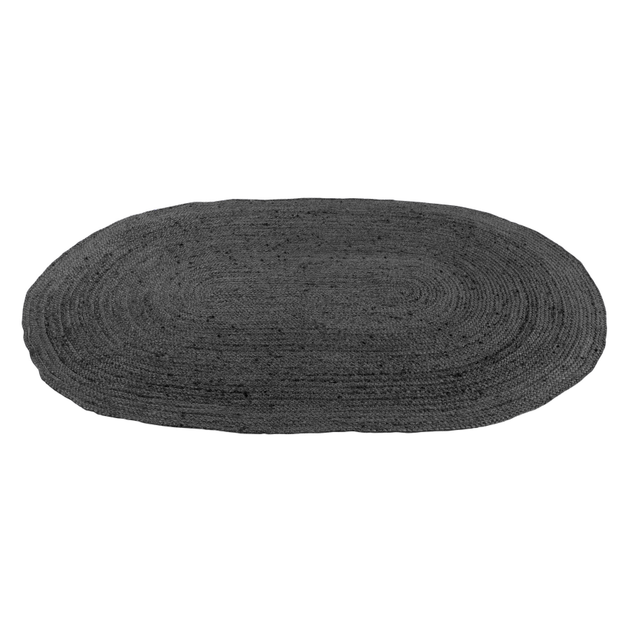 Phoenix Grey Oval Jute Area Rug - Jute Rug Fab Habitat
