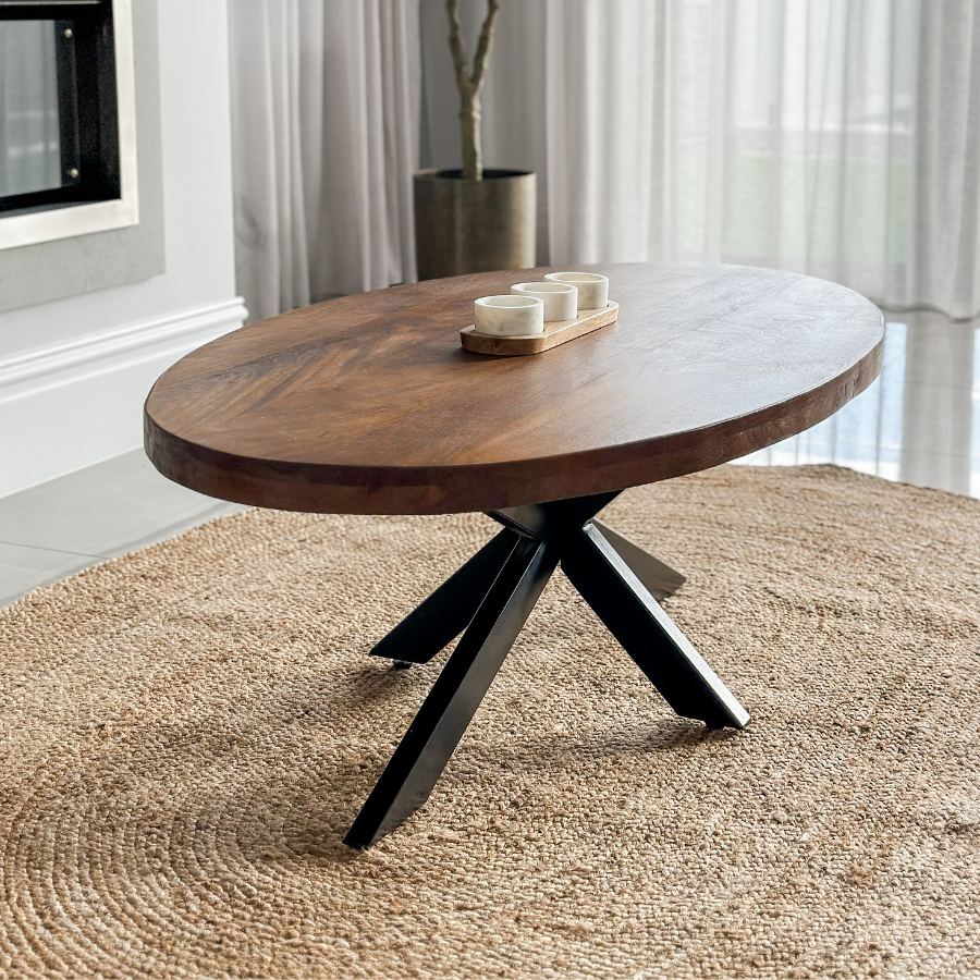 Phoenix Natural Oval Jute Area Rug - Jute Rug Fab Habitat