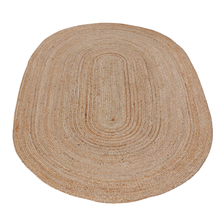 Phoenix Natural Oval Jute Rug - Jute Rug Fab Habitat