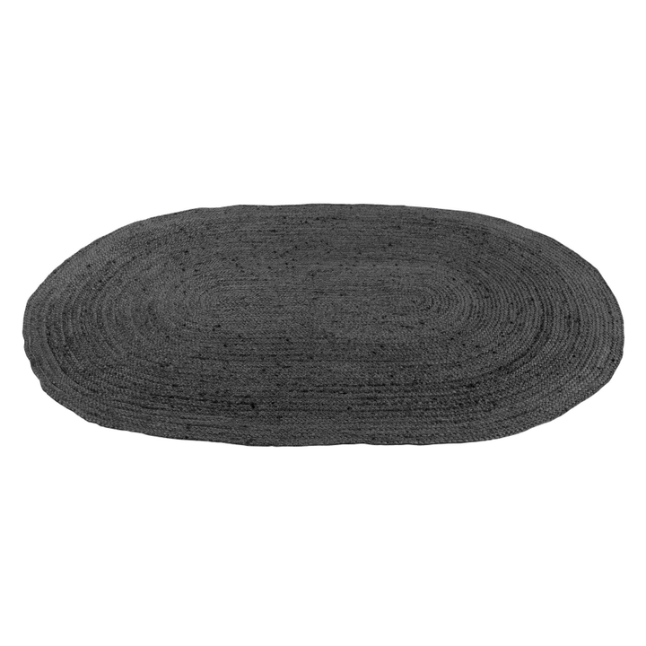 Phoenix Grey Oval Large Jute Rug - Jute Rug Fab Habitat