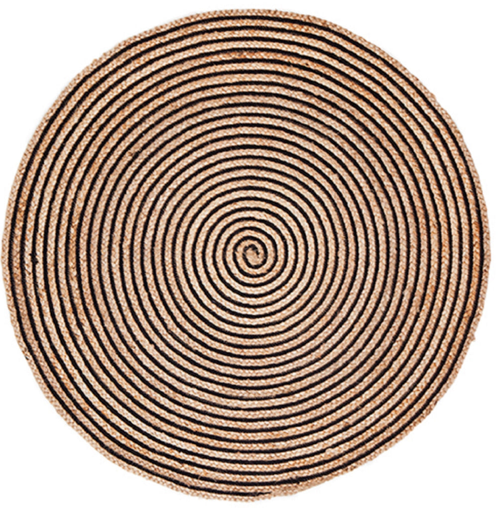 Orchid Round Jute Large Rug for High Traffic Areas - Jute Rug Fab Habitat
