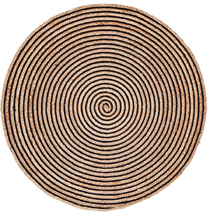 Orchid Round Jute Large Rug for High Traffic Areas - Jute Rug Fab Habitat