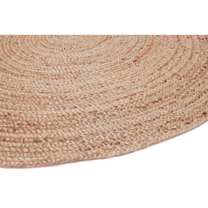 Phoenix Natural Round Large Jute Floor Rug - Jute Rug Fab Habitat