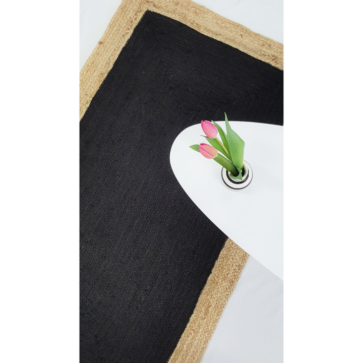 Phoenix Black Jute Rug - Jute Rug Fab Habitat