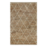 Anant White and Natural Diamond Jute Rug - Jute Rug Fab Habitat