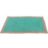 Phoenix Sea Green Area Indoor Rug - Jute Rug Fab Habitat