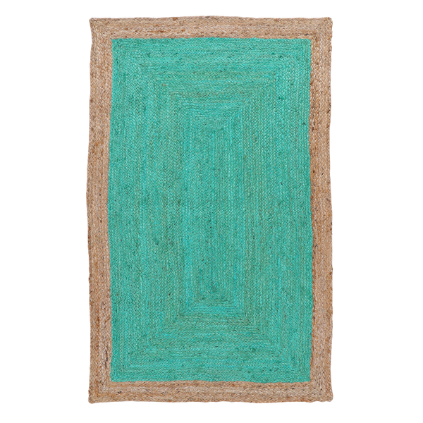 Phoenix Sea Green Area Indoor Rug - Jute Rug Fab Habitat