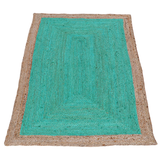 Phoenix Sea Green Area Indoor Rug - Jute Rug Fab Habitat