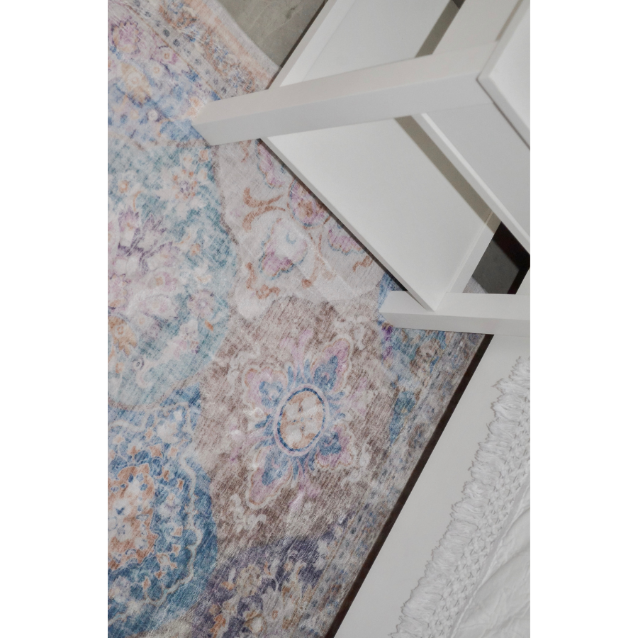 Chighu Multicolour Distressed Machine Washable Large Rug - Machine Washable Rugs Fab Habitat