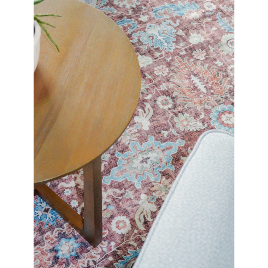 Imna Traditional Machine Washable Large Carpet Rug - Machine Washable Rugs Fab Habitat