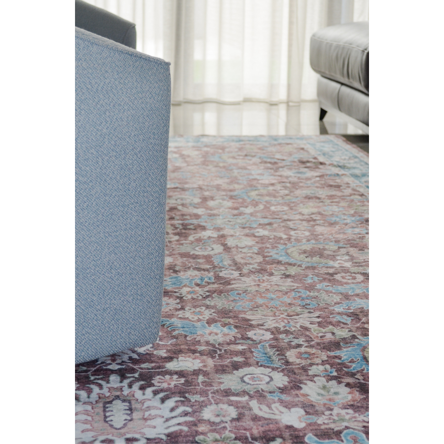 Imna Traditional Machine Washable Large Carpet Rug - Machine Washable Rugs Fab Habitat