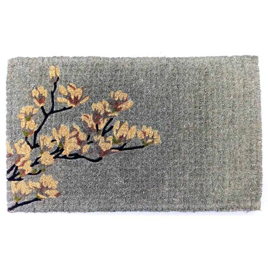 Magnolia Grey 100% Coir Doormat - Fab Habitat , Doormats, 