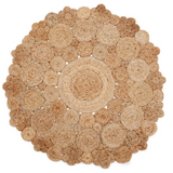 Marigold Eco-friendly Large Round Jute Rug - Fab Habitat , Jute Rugs, 