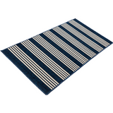 Mariona Blue Striped Outdoor Large Rug - Fab Habitat , Outdoor Rugs, 