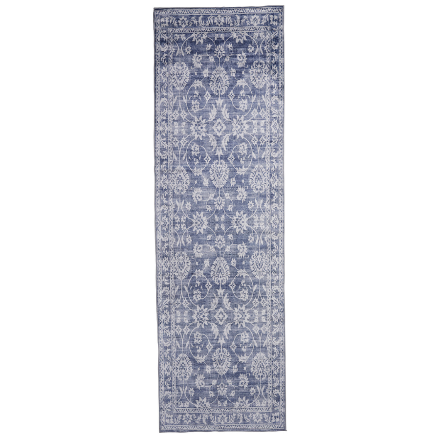 Megan Blue Machine Washable Foldable Runner Rug - Fab Habitat , Runners Rugs, 