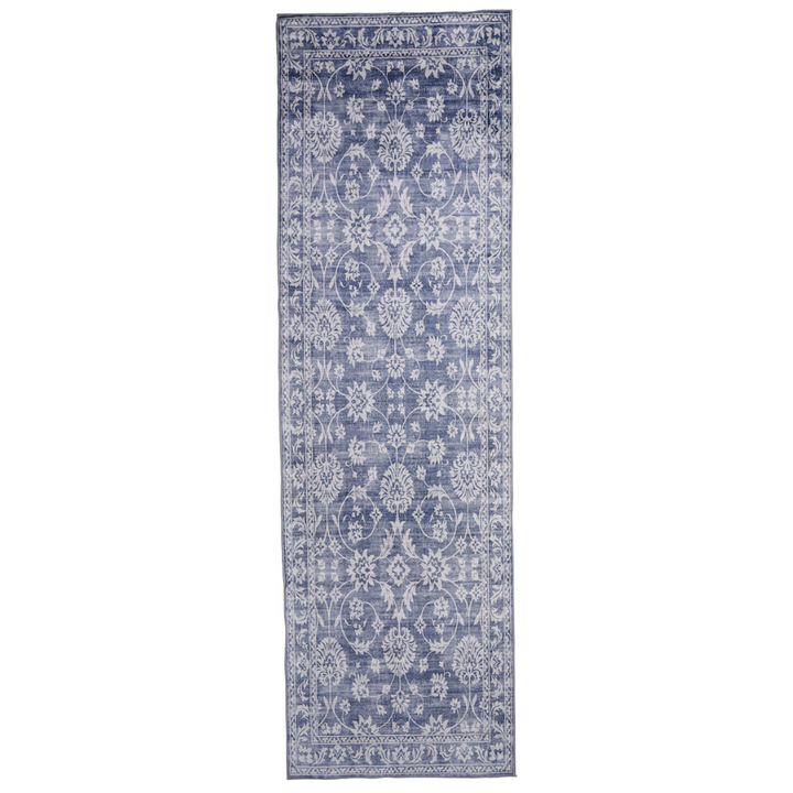 Megan Blue Machine Washable Foldable Runner Rug - Fab Habitat , Runners Rugs, 