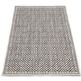 Moti Black and White Diamond Polypropylene Large Outdoor Rug - Fab Habitat , Outdoor Rugs, 