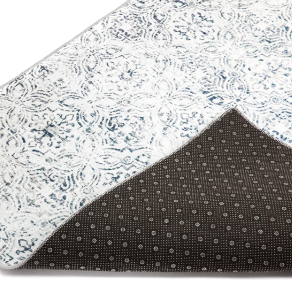 Mozaic Tiles Grey Designer Non-Slip Large Rug - Non Slip Rugs Fab Habitat
