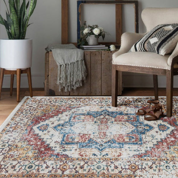 Maja Traditional Designer Non-slip Area Rug - Non Slip Rugs Fab Habitat