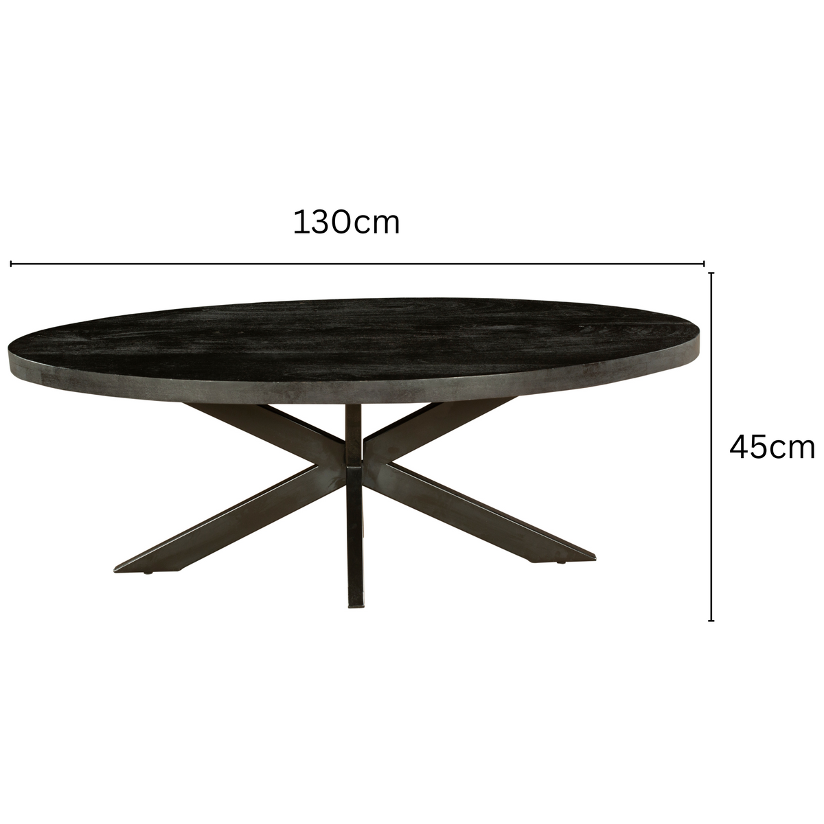 Nova Charcoal Side Table – Solid Timber Construction – Buy Online in Australia
