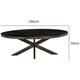 Nova Charcoal Side Table – Solid Timber Construction – Buy Online in Australia