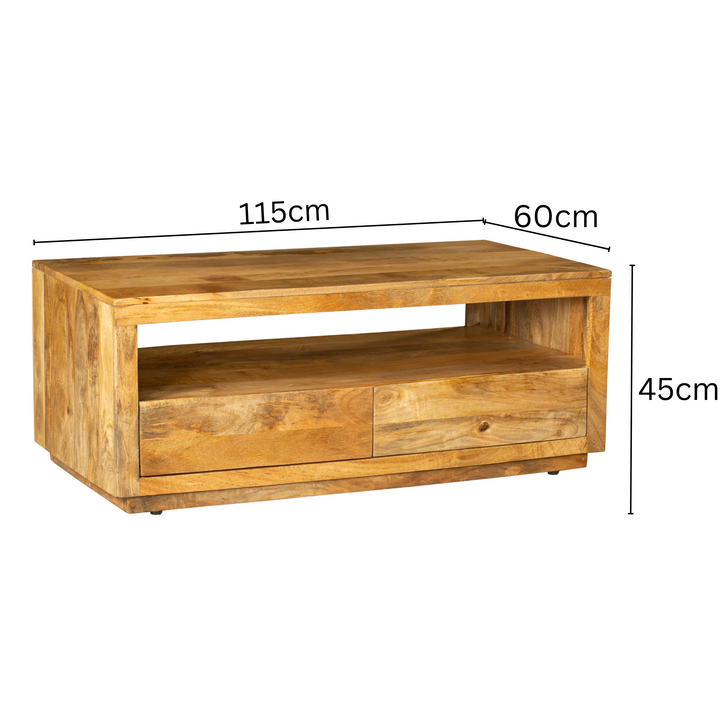 Nyra Wooden Console Table – 2-Drawer Storage – Buy Online in Australia