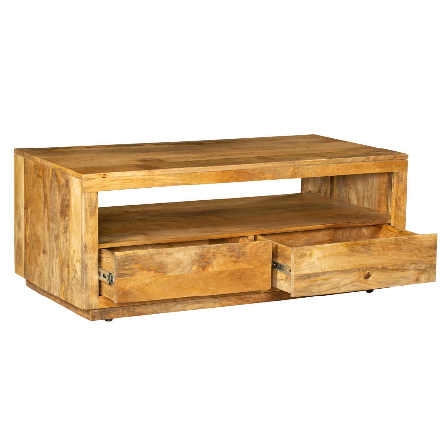 Nyra Coffee Table with 2 Drawers - Fab Habitat , Coffee Tables, 