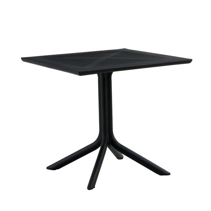 Santacruz Black Cafe Bistro Table - Outdoor Furniture Fab Habitat