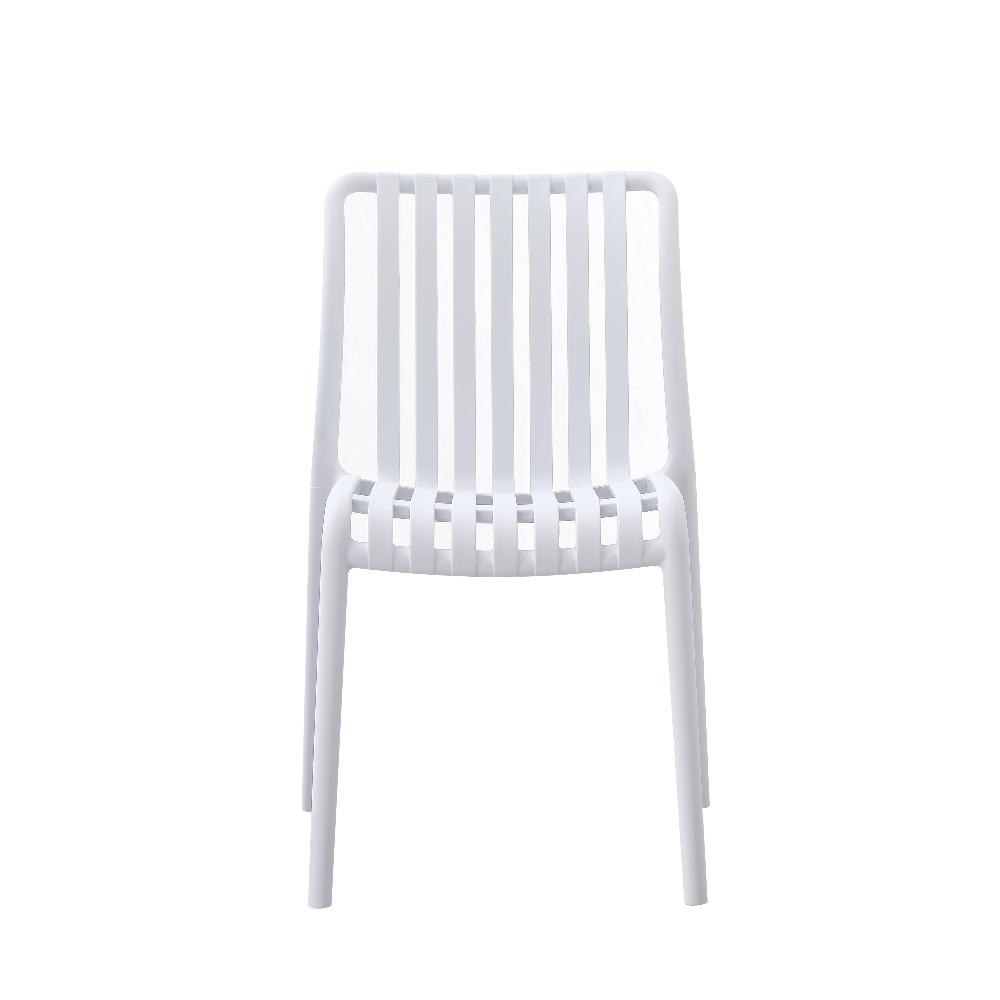 Bertioga Outdoor White Cafe Chair - Outdoor Furniture Fab Habitat