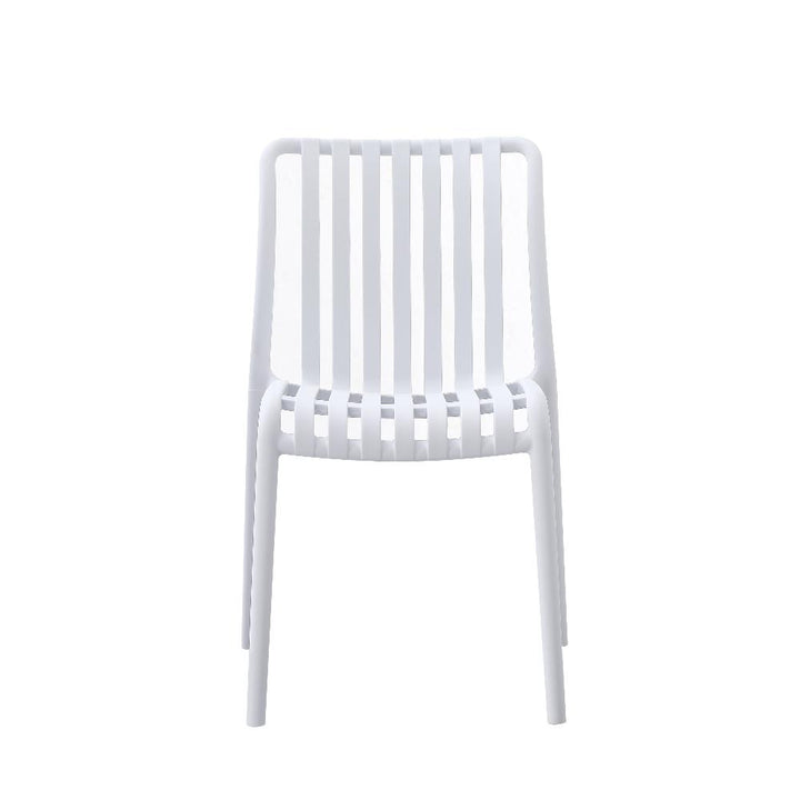 Bertioga Outdoor White Cafe Chair - Outdoor Furniture Fab Habitat