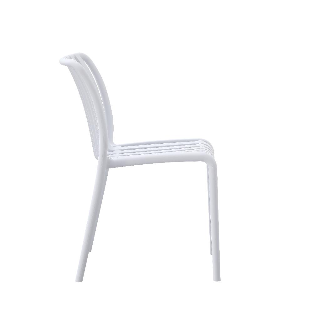 Bertioga Outdoor White Cafe Chair - Outdoor Furniture Fab Habitat