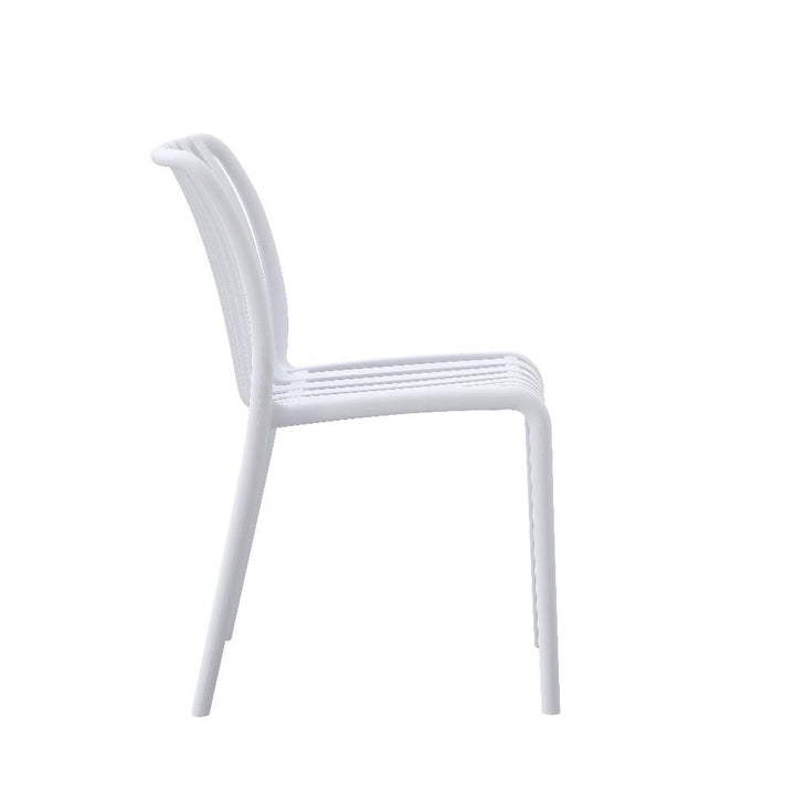 Bertioga Outdoor White Cafe Chair - Outdoor Furniture Fab Habitat