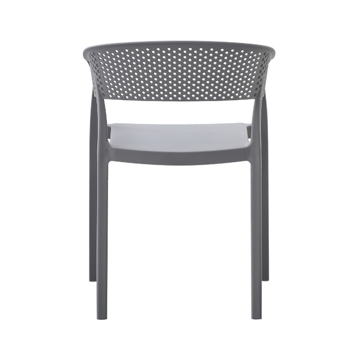 Santacruz Grey Restaurant Cafe Chair - Outdoor Furniture Fab Habitat
