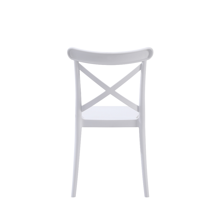 Trancoso White Restaurant Cafe Chair - Outdoor Furniture Fab Habitat