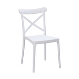Trancoso White Restaurant Cafe Chair - Outdoor Furniture Fab Habitat