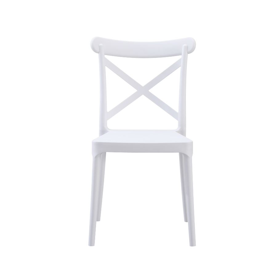 Trancoso White Restaurant Cafe Chair - Outdoor Furniture Fab Habitat