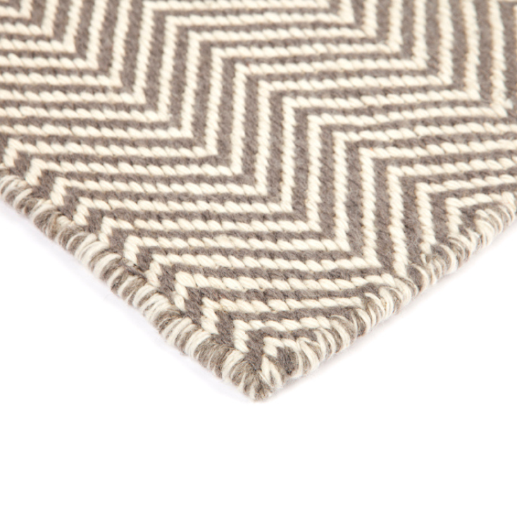 Herringbone Ash Grey Indoor Outdoor Area Rug - Outdoor Rugs Fab Habitat