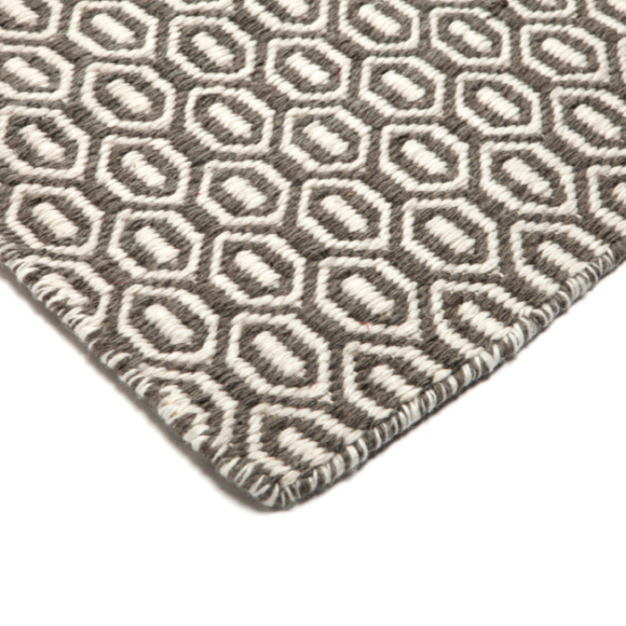 Bekal Ash Grey Handcrafted Large Indoor Outdoor Rug - Outdoor Rugs Fab Habitat