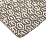 Bekal Ash Grey Handcrafted Large Indoor Outdoor Rug - Outdoor Rugs Fab Habitat