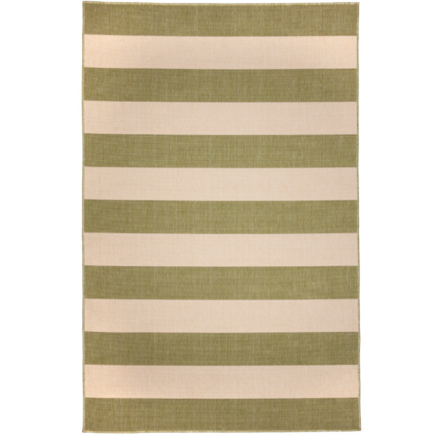 Nyoma Lime Striped Outdoor Large Rug - Outdoor Rugs Fab Habitat