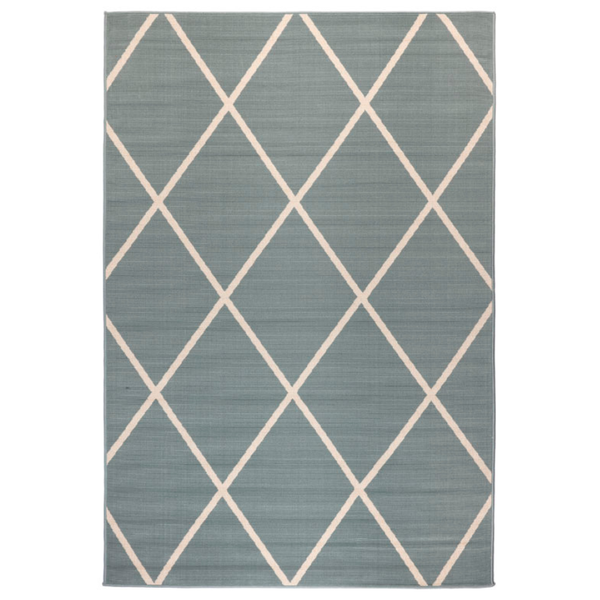 Tucson Aqua Green Polypropylene Large Outdoor Rug - Outdoor Rugs Fab Habitat