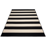 Nyoma Black Striped Outdoor Rug - Outdoor Rugs Fab Habitat