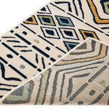 Mendoza Tribal Multicoloured Polypropylene Rug - Outdoor Rugs Fab Habitat