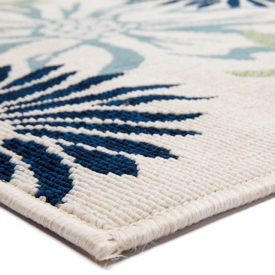 Nicosia Floral Polypropylene Outdoor Rug - Outdoor Rugs Fab Habitat