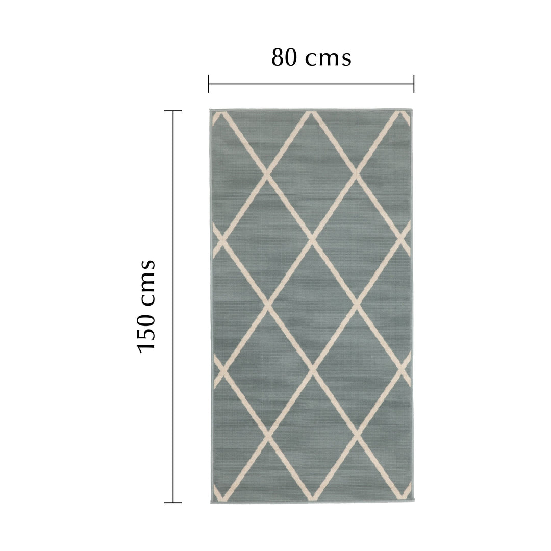 Tucson Aqua Green Polypropylene Outdoor Rug - Outdoor Rugs Fab Habitat